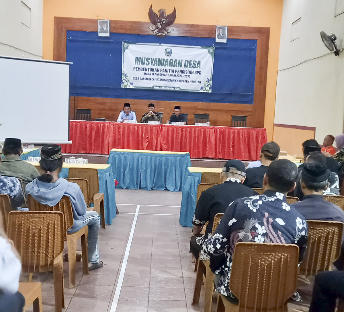 MUSDES PEMBENTUKAN PANITIA PENGISIAN BPD 2027-2035
